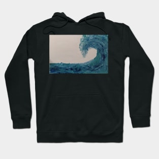 Turquoise wave Hoodie